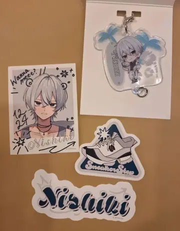 스니스트 니시키 클리어 참 & 스티커 세트