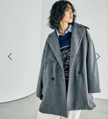 LEPSIM 렙심 울라이크 더블 코트 그레이