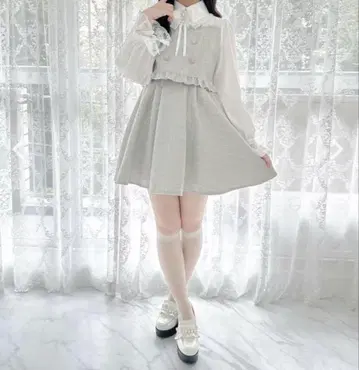 ROJITA 레이어드라이크 트위드 원피스