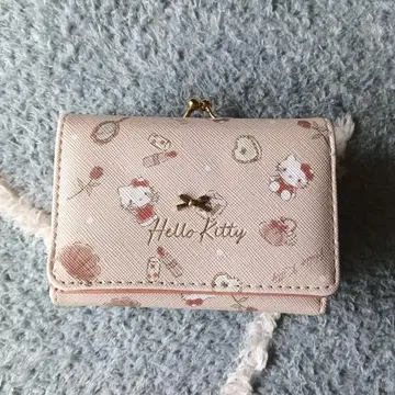 헬로키티 3단 폴더형 지갑 핑크