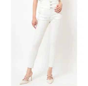 RESEXXY 3연 버튼 스키니 데님