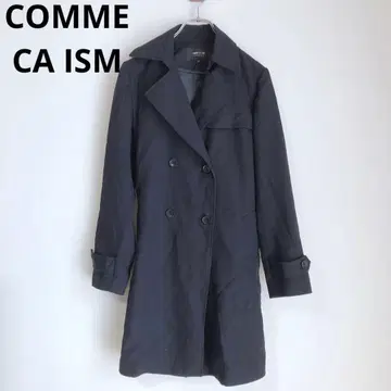 컴시즘 트렌치코트 자켓 겉옷 심플 네이비 M 깔끔한