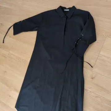 새상품급 Theory Luxe 블랙 셔츠 드레스