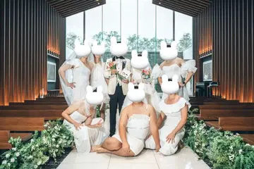 이벤트 퍼스트 미트용 웨딩 드레스 세트