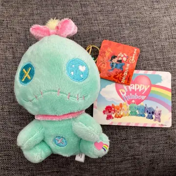 디즈니 스크램프 봉제 인형 하트랜드 해피 레인보우