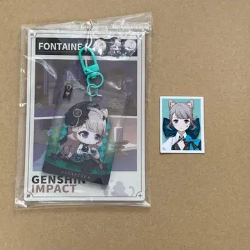 [ 미개봉 새상품 ] 원신 정품 한국 한정판 리넷 아크릴 키링 증명 사진