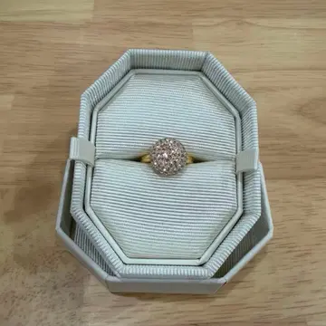 SWAROVSKI 스와로브스키 반지 파베 골드