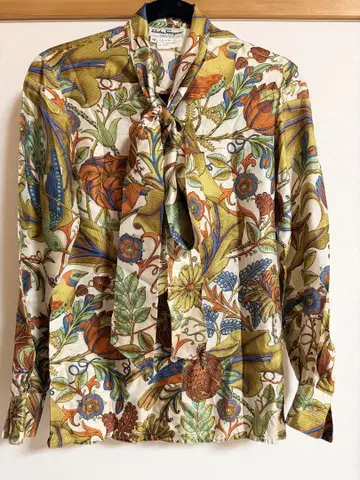 Salvatore Ferragamo 실크 블라우스 38