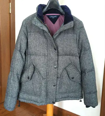 타미힐피거 다운 자켓 여성용 M 트위드 그레이