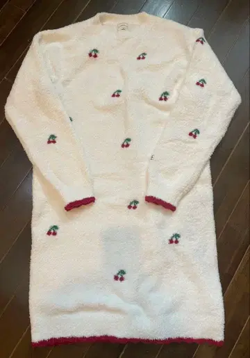 젤라또피케 체리 패턴 자카드 파자마 드레스