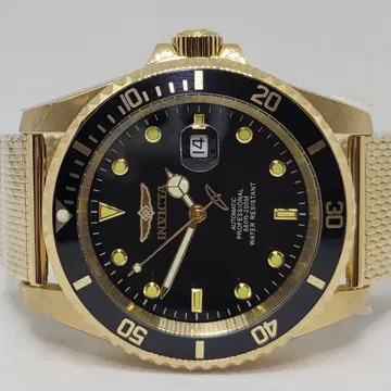 [스테디셀러 컬러] 인빅타 47mm 프로 다이버 오토 골드&블랙