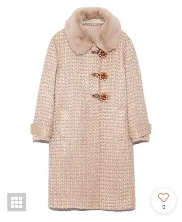 Lily Brown 비쥬 버클 트위드 코트