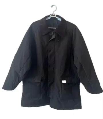 JaVa 자바 배색 카라 볼륨 충전솜 블루종 XL 사이즈 블랙