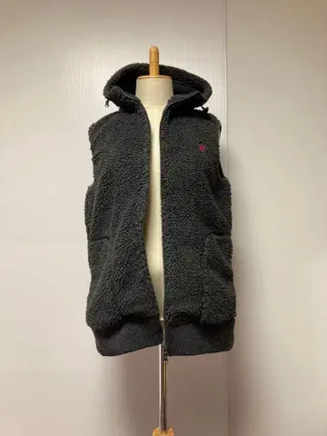 Gymphlex 후드 부착 보아 베스트 실측치수 L 사이즈 상당