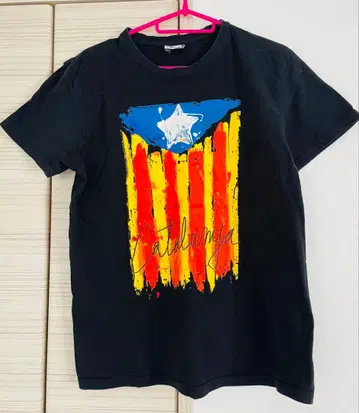 카탈루냐 국기 ( 바르셀로나 ) T셔츠 M사이즈/블랙