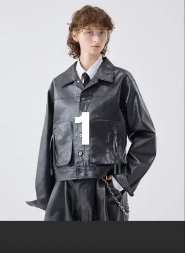 soerte 빈티지 스타일 밀리터리 자켓 size1 블랙