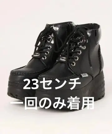 YOSUKE 통굽 레이스업 하이컷 스니커즈