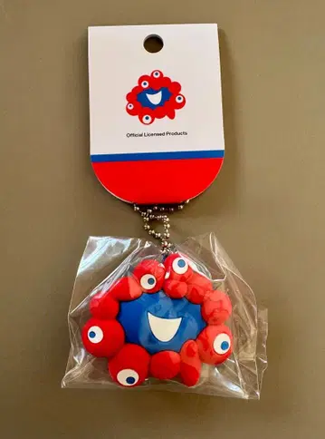 오사카 간사이 박람회 미야쿠미야쿠 페이스 러버 키링 볼체인