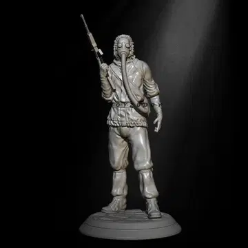 1/35 화학과 부대 생화학 무기 대처 부대 케미컬 수트 레진제 H140