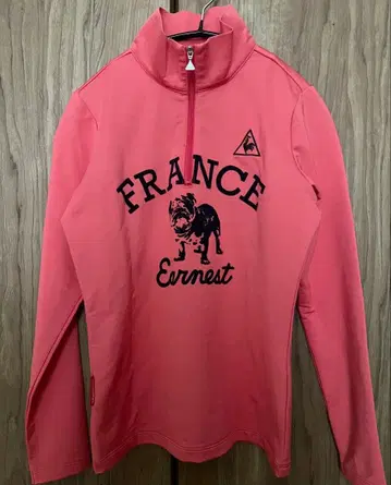 핑크 하이넥 여성 의류 프랑스