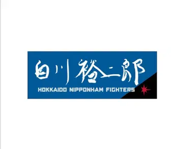 홋카이도 일본햄 파이터즈 콜라보 시라카와 유지로 타월