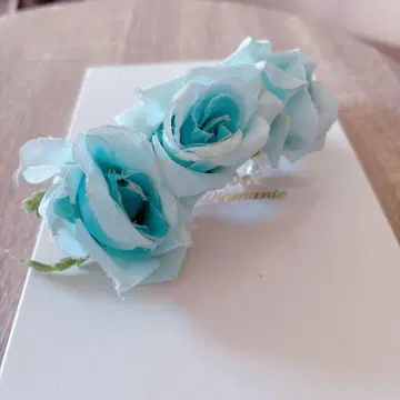 지저스 디아망테 펄 장미 머리핀