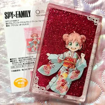 스파이 패밀리 아냐 TaS10th 글리터 아크릴 블록 라메