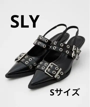 SLY 포인트 토 벨티드 샌들 S 사이즈