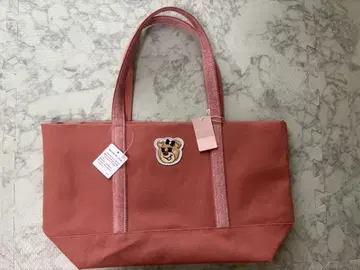 페이러 올드 테디 핑크 토트백