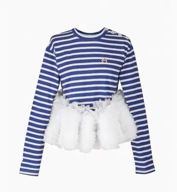 Bibiy. 비비 비비 FRANCINE TULLE TOP 블루