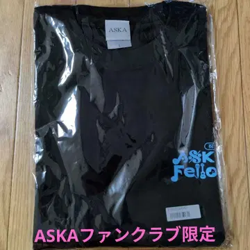 ASKA 팬클럽 감사제 한정판 블랙 T셔츠 L사이즈 [미개봉 새상품]
