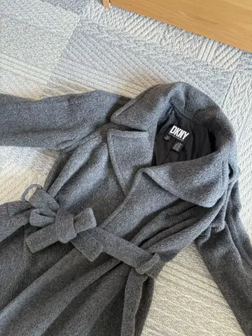 DKNY 롱 코트 그레이