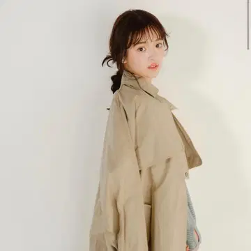 프론트 지퍼 트렌치코트 ( BEIGE ) PINUE 피누에