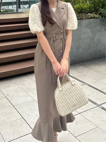 LILLIANCARAT 리리안카라트 헤무플레어 자켓 원피스