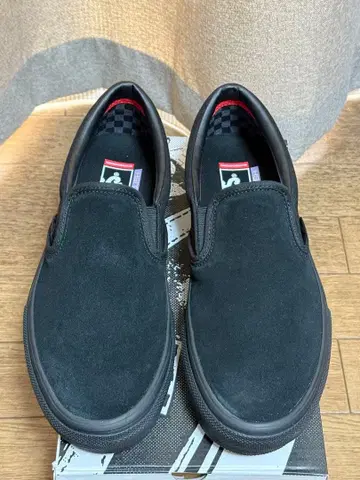 반스 스케이트 슬립온 팝 쿠시 블랙 US12 30cm