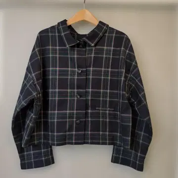 체크 2way 크롭 자켓