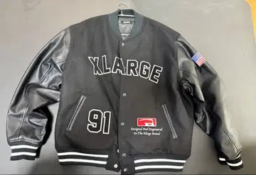 XLARGE 바시티 자켓 블랙 XL