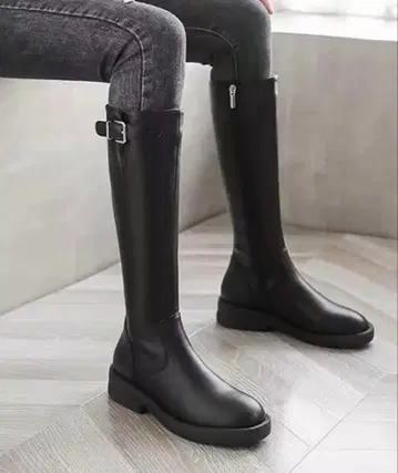 ANOTHER S 사이드 지퍼 롱 부츠