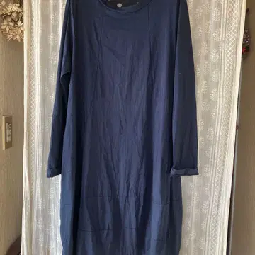 C E S C ENT 크레시엔트 네이비 컬러 도트 튜닉 M 사이즈