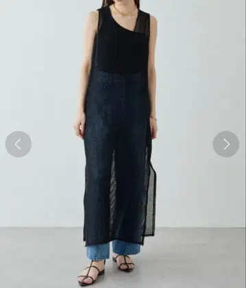 Drawing Numbers 슬리브리스 롱 원피스 38 블랙