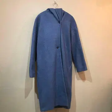 오즈모시스 후드 부착 코트 롱 코트