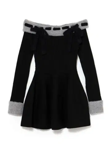 BUBBLES 버블스 리본 오프숄더 원피스