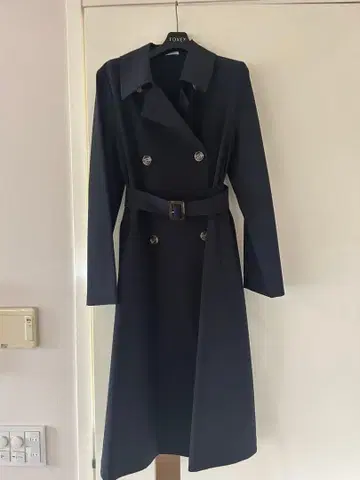 FOXY 네이비 트렌치코트 레이니 38