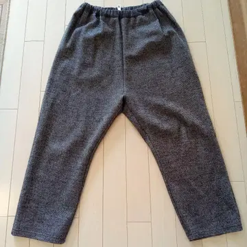 장미 팔라스 허리밴딩 브라운 계열 팬츠