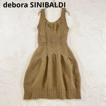 [데보라신니발디] 니트 원피스 (XS) 울 슬리브리스