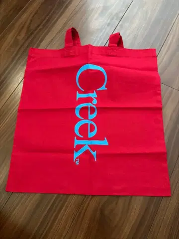 Creek 로고 토트백 레드