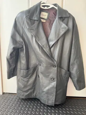 [ 양가죽 ] [ Dopia ] 그레이 가죽 자켓