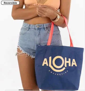 [ 미사용 새상품 ] Aloha Collection 리버서블 토트백