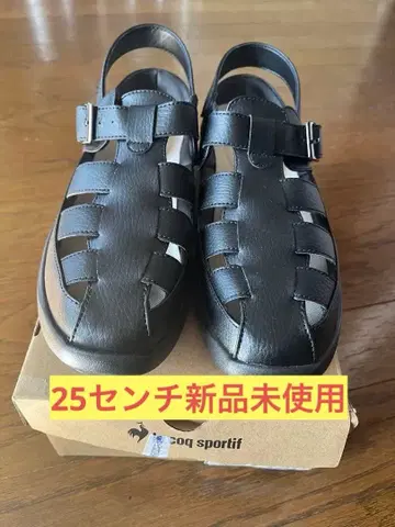 르꼬끄 스포르티브 블랙 샌들 25cm