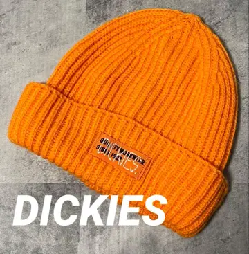 DICKIES 니트 모자 디키즈 오렌지 비니 니트캡